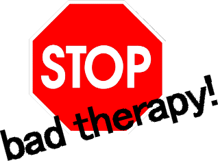 Stop Sign Logo: Stop Bad Therapy!